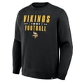 thumbnail image 4 of Men's Fanatics Black Minnesota Vikings Powerful Throw Legacy Pullover Sweatshirt, 4 of 5