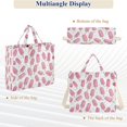 thumbnail image 6 of FORMRS Womens Corduroy Tote Bag Crossbody Shoulder Handbag with Pocket, Pink Popsicle Pattern, 6 of 7