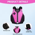 thumbnail image 2 of Koorium Adult Kayak Life Jackets,Safety Swim Vest PFD Buoyancy Vest for Kayaking, Canoeing, SUP & Fishing, 400D Fabric with Phone Pocket, Certified EPE Foam, 2 of 9