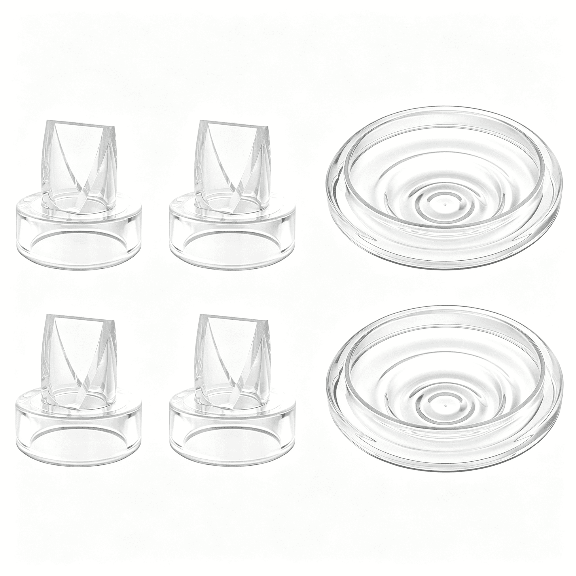XIRQI 6 Pack S9 Pro / S12 Pro / S9 / S12 Duckbill Valve Silicone Diaphragm, Compatible with Breastpump, Electric Breast Pump Replacement Parts Accessories