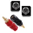 thumbnail image 3 of Audio Terminal Banana Plug Red Black Connector Amplifier Binding Post Speaker Jack Electrical Equipment Connector Red, 3 of 4