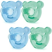 Philips Avent Soothie Shapes Pacifier, GreenBlue, 0-3 Months, 4 Pack