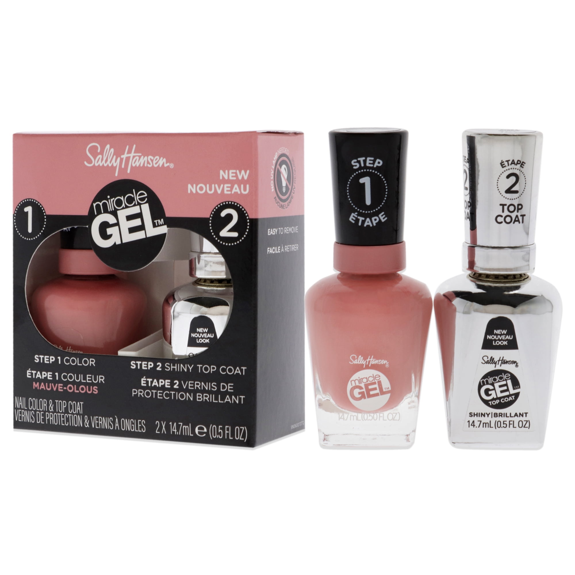 Sally Hansen Miracle Gel Nail Polish, Mauve - olous Duo (Value) Pack