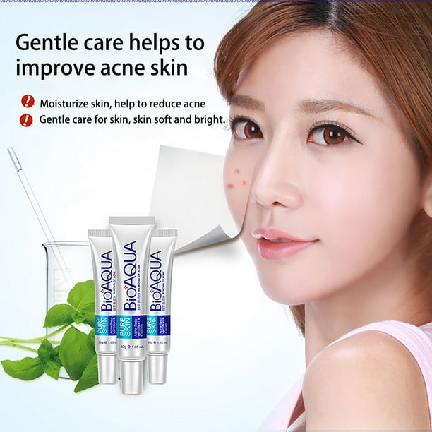 BioAqua Pure Skin Acne Treatment Cream - Anti-Acne, Pimple & Spot Removal -  30g | Walmart en línea