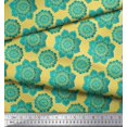 thumbnail image 3 of Soimoi Rayon Crepe Fabric Floral Mandala Print Sewing Fabric Yard 46 Inch Wide, 3 of 3