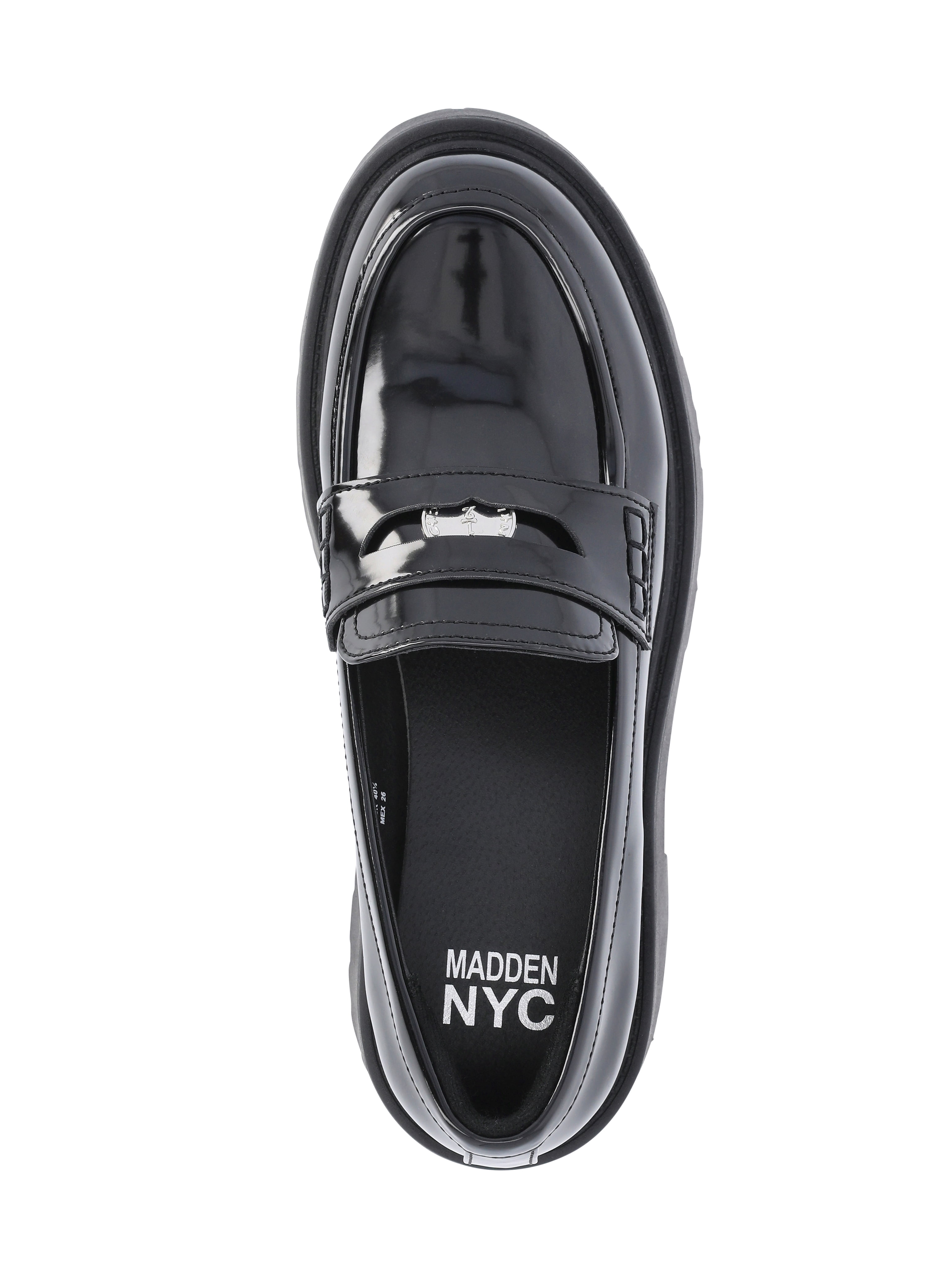 Madden NYC Women's Platform Lug Sole Coin Loafers