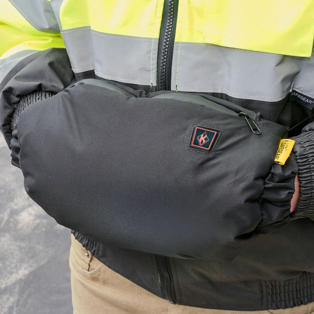 Heated Hand Warmer, Recharge, Up to 12 Hours of Warmth, Black, SAFEGEAR