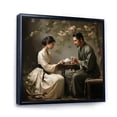 thumbnail image 2 of Designart "Asian Art euphony In Tea I" Asian Floater Framed Wall Decor, 2 of 7