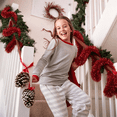 thumbnail image 4 of Christmas Tinsel Garland Holiday Home Display Wall Hanging Door Mantel Indoor Outdoor Winter Party Family Friends Seasonal Decoration, 78.7 inch 3-Piece A76, 4 of 5