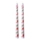 thumbnail image 2 of Velas de varilla larga impresas románticas, juego de 2, para boda, San Valentín, fiesta de cumpleaños, candelabros decorativos fundidos a mano, sin humo, sin olor, 2 of 7