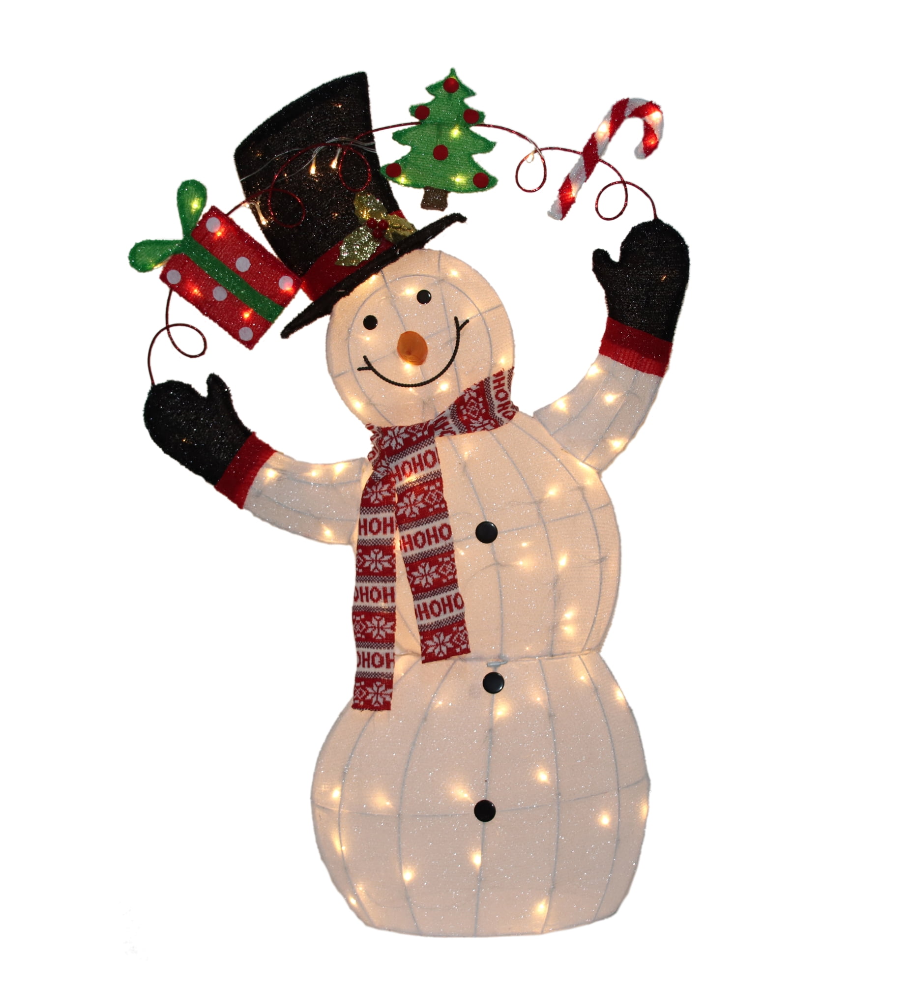 Black Wire Snowman Outdoor Décor, 28 in, by Holiday Time