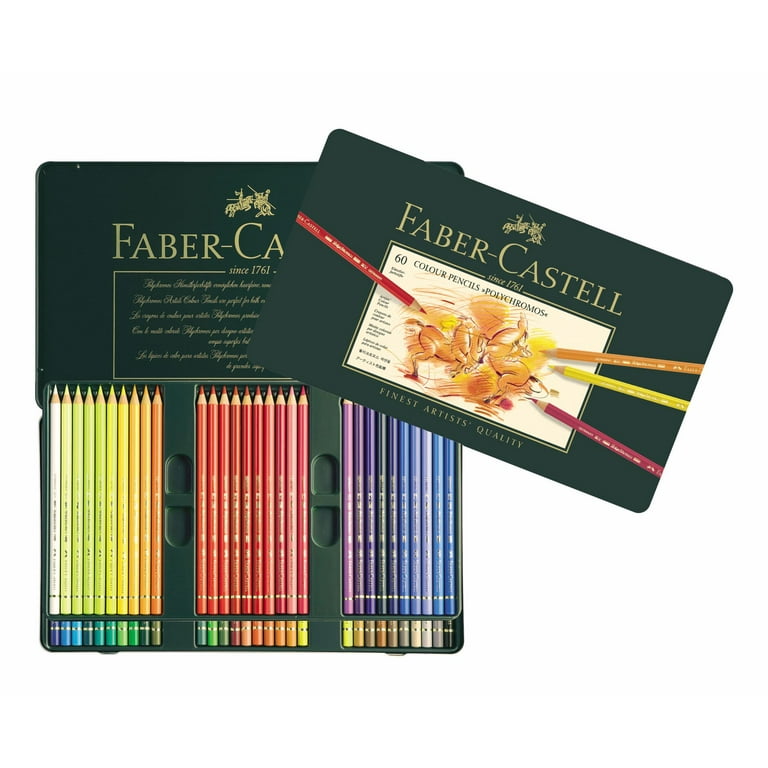 Faber-Castell 60 Ct Polychromos Artists Color Pencil Tin - Walmart.com