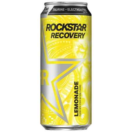 Rockstar Recovery Lemonade Energy Drink, 16 fl oz Can