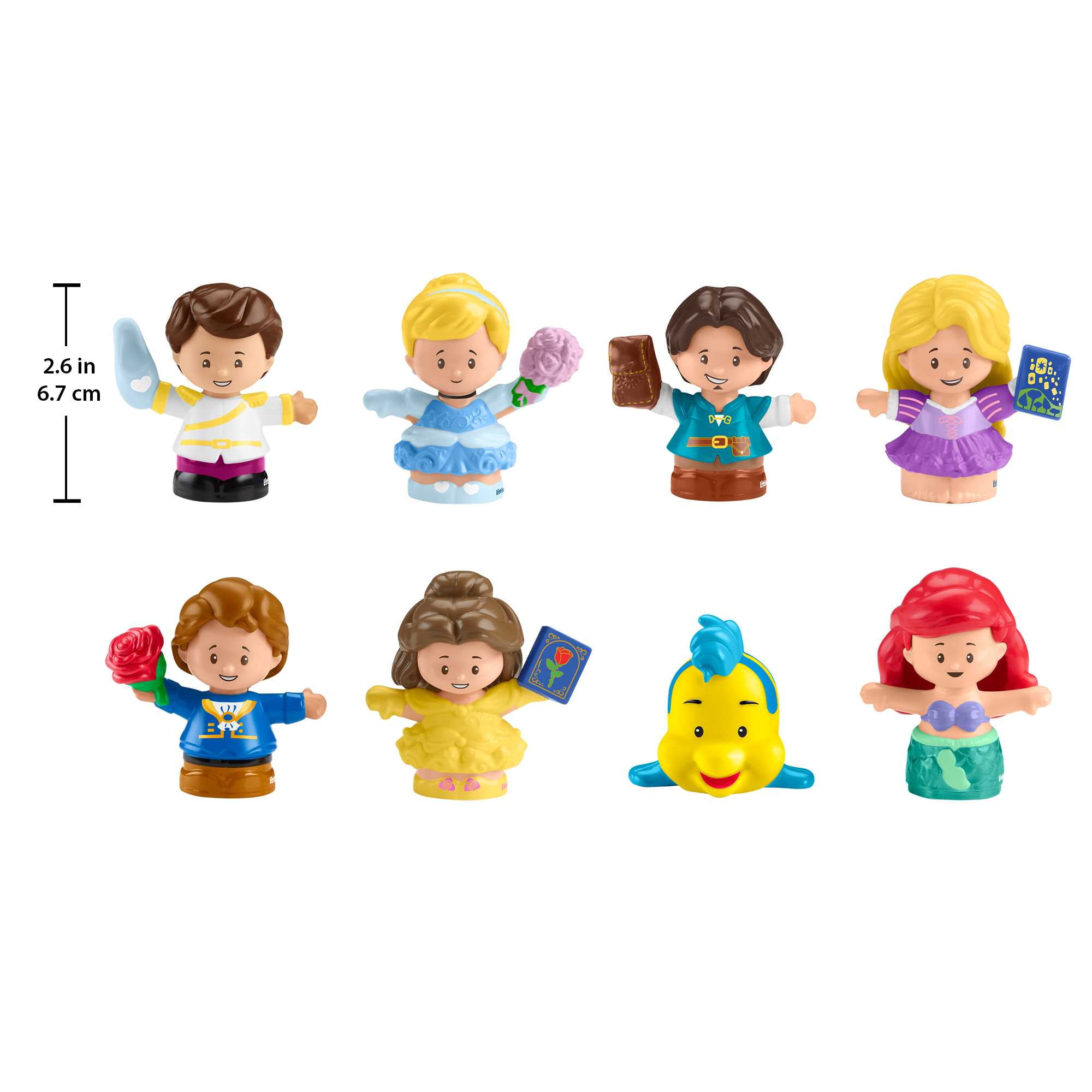 Fisher-Price Little People Toddler Toys Mattel Disney Princess Story Duos  8-Piece Figure Set for Preschool Pretend Play Ages 18+ Months