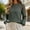 Army Green, variant on Endives Women's Sweaters Round Neck Long Sleeve Knit Pullover Sweater with Button Shoulder Detail Casual Fall Top M
