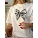 thumbnail image 1 of Vintage-Inspired Geometric Print T-Shirt for Women - Casual Crew Neck, Soft Polyester, Machine Washable - Perfect for Summer, 1 of 6