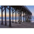 thumbnail image 2 of Peterson, Lee 14x11 White Modern Wood Framed Museum Art Print Titled - San Simeon Pier II, 2 of 4
