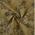 thumbnail image 5 of TWOPAGES Light Filtering Pinch Pleated Print Cafe Curtains for Kitchen Small Windows, 2 Panels, 26"x18", Copper, 5 of 5