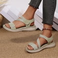thumbnail image 3 of Xucatan Womens Woven Strap Sandals, Comfortable Shock Absorbent Platform Shoes, Versatile Knotted Design for Spring Outdoor Activities Gift, 3 of 9