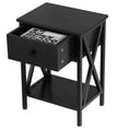 thumbnail image 5 of 3 Piece Bedroom Sets Twin Size Black Metal Bed Frame and 2 Black Nightstands, 5 of 8