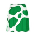 thumbnail image 3 of Penkiiy Women Skirt Ruffles High Waist Workout Skirt Valentine's Day Lightweight Running Tennis Skirt for Women Pleated XL Green, 3 of 5