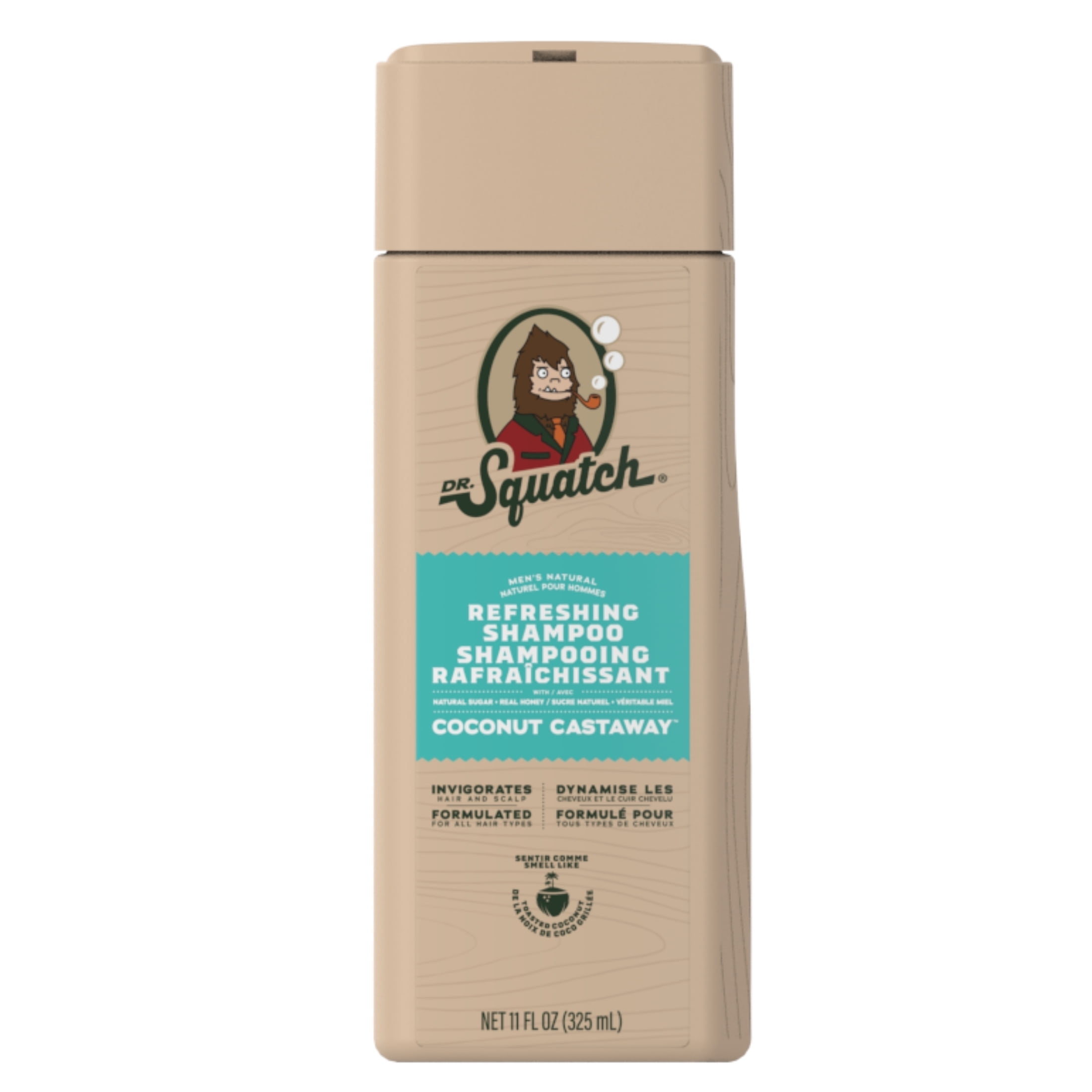 Shampooing naturel pour hommes Dr. Squatch Coconut Castaway, 325 ml