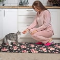 thumbnail image 3 of Pioneer Flower Floral Print Pattern Kitchen Rugs Sets Of 2,Anti Fatigue Kitchen Mat Rugs Non Slip Washable,Decorative Kitchen Floor Mats for Kitchen,Sink,Laundry,17"x30"+17"x47", 3 of 7
