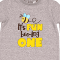 thumbnail image 3 of Inktastic It's Fun Bee-ing One Cute Bee First Birthday Baby Fleece Romper, 3 of 4