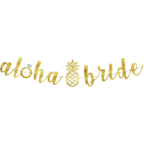 Aloha Bride Banner - Bachelorette Party Decorations, Ideas, Supplies, Gifts, Jokes and Favors