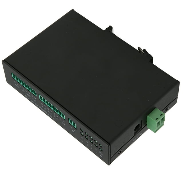 Convertidor De Fibra RS232 RS485 RS422, Operación Simple Bidireccional 100-240V 8 Puertos Serial RS232 RS485 RS422 Hub Para Transporte