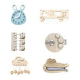 thumbnail image 3 of Tablero de trabajo para niños, Material artesanal de madera sensorial, Motor de juguetes, Material de enseñanza de habilidades, juguetes de , estilo A, 3 of 8