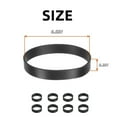 thumbnail image 2 of QZS Silicone Bands,0.5x0.2In Durable Office Elastic Wraps,200 Pack Black Strong Ties Siliconebands for Office,Home,Organization, 2 of 6