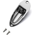 thumbnail image 1 of HAHDAXIA Guitar Input Jack Socket Plate Output Loaded Boat Style 1/4 Inch with Screws for Fender Stratocaster Strat St Mono Electric Guitar for Electric Guitar Replacement Parts（Chrome）, 1 of 7