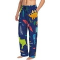 thumbnail image 2 of Fotbe Men'S Dinosaursclassic Pajama Pants With Elastic Waist And Drawstring Pockets，Pajama Pants Mens Lounge Pants Super Soft, 2 of 9