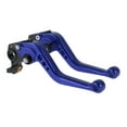 thumbnail image 1 of Palancas de freno y embrague cortas para Ducati Hypermotard 796 2010-2012, ajustables en 6 posiciones, palanca de freno de manillar de motocicleta de aleación de aluminio, azul sólido, 1 par, 1 of 6