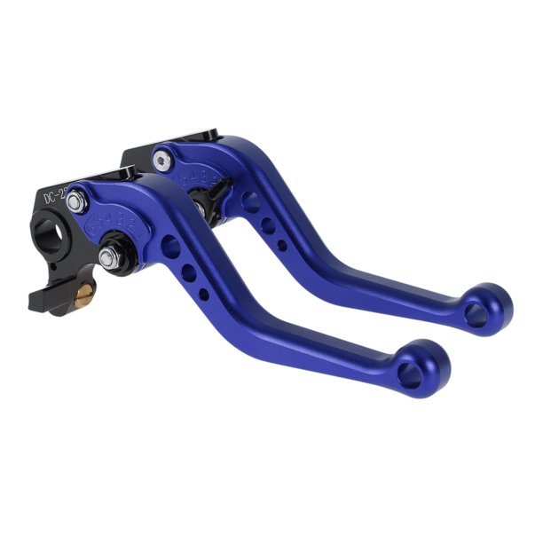 Palancas de freno y embrague cortas para Ducati Hypermotard 796 2010-2012, ajustables en 6 posiciones, palanca de freno de manillar de motocicleta de aleación de aluminio, azul sólido, 1 par