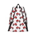 thumbnail image 3 of Naloa Canvas Backpack for Men Women Red Wheeled Tractors Print Rucksack Casual Travel Daypack Large and Small Durable College Tote Satchel Bookbag for Teens, 3 of 8