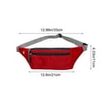 thumbnail image 3 of WLOELOEW Sac Banane de Sport Rouge pour Hommes et Femmes Course en Plein Air Léger Résistant à l'Usure Toile Sac Personnalisé Rouge, 3 of 7