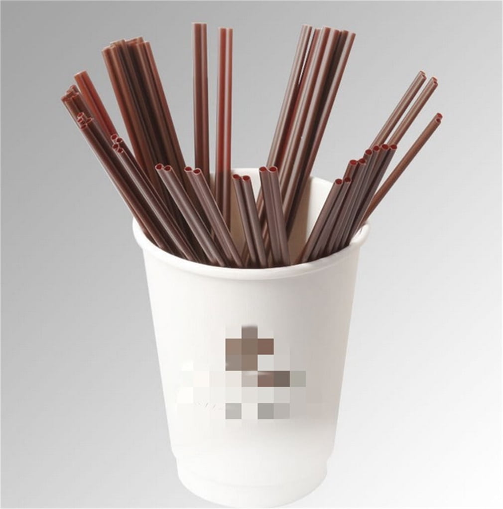 Happon 100pcs/set Disposable Two-place Sucker Straws Stirrer Coffee  Drinking Straws, Plastic Coffee Stiring Stick for Cafe, Restaurant, Home  Use 7