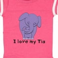 thumbnail image 4 of Inktastic I Love My Tia Elephant Purple Boys or Girls Baby Bodysuit, 4 of 5