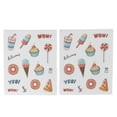 thumbnail image 1 of 2pcs Instant Camera Cartoon Stickers Photo Decorative Frame Stickers Photo Albums Stickers for Camera Decor Dessert, 1 of 14