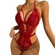 thumbnail image 1 of Conjuntos de Lencería Gibobby ropa interior Sexy con cuello redondo picardías encaje Sin espalda rojo XXL, 1 of 5