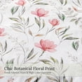 thumbnail image 5 of Exclusivo Mezcla Floral Queen Comforter Set, 3 Pieces Queen Size Lightweight Bedding Comforters, Pink Botanical Flowers Pattern, 5 of 8
