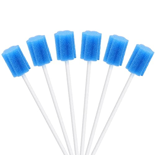 Wellgler's Disposable Oral Swabs, Sterile Sponge Mouth Swabs (250pcs ...