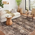 thumbnail image 3 of 5'x7' Washable Area Rug for Living Room Distressed Vintage Soft Boho Floral Rug Non Slip Stain Resistant Accent Floor Carpet for Home Office, 3 of 7