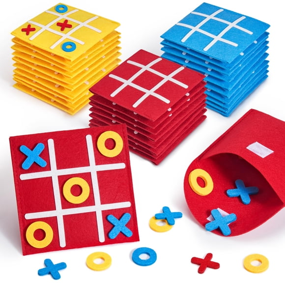 JoyCat Tic Tac Toe Strategic Board Game for Kids and Family,Birthday Party Favors,Goodie Bag Stuffers,End of Year Student Gifts with Envelope,Easy to Store(Bulk Pack of 48)