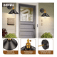 thumbnail image 2 of Lamparas De Pared de Interior Focos Vintage Industrial E26 3 pz Negro, 2 of 5
