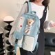 thumbnail image 4 of Lattice Cute Bear Mochila para portátil Moda Deporte Mochila escolar para vacaciones (Verde), 4 of 8