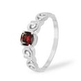 thumbnail image 2 of 925 Sterling Silver Garnet Cushion 6mm Women's Solstic Valentines Day Gifts Ring, 0.75 Ct, 2 of 4