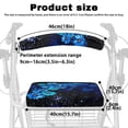 thumbnail image 6 of Jiueut Flower Galaxy Rollator Walker Seat and BackRest RollBar Covers Set for Seniors 2 Piece Universal Rollator Walker Seat and Backrest Covers Driving Aid Cover, 6 of 7